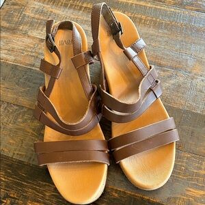 Brown Leather Women's Sandals